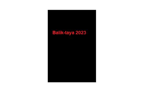 lotto balik taya 2023|Balik Taya (2023) .